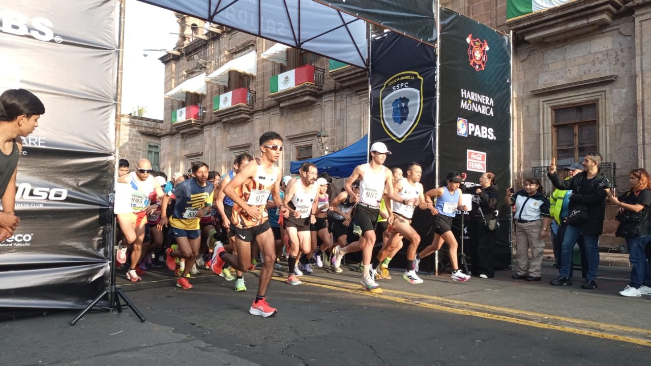 Mil 200 atletas participaron en la carrera Yo con la policía Morelia