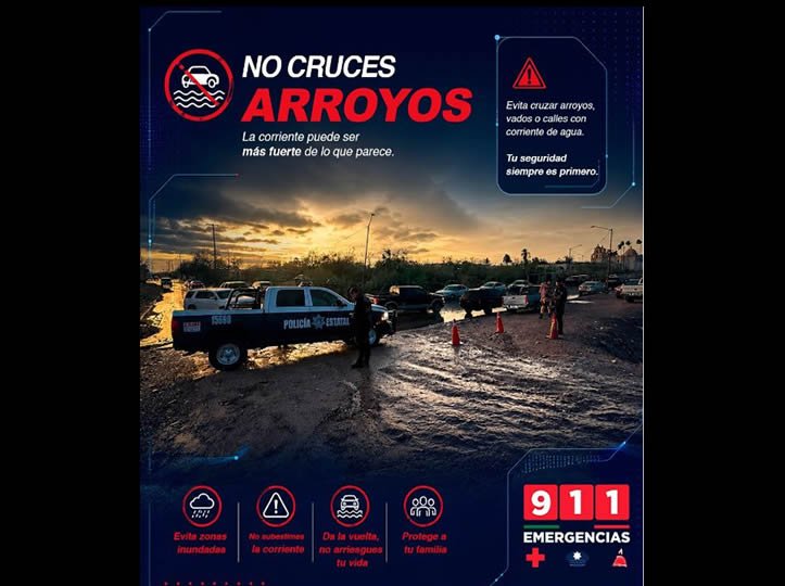 SSPC Sonora llama a utilizar correctamente el 9-1-1 ante la llegada del huracán “Polo”