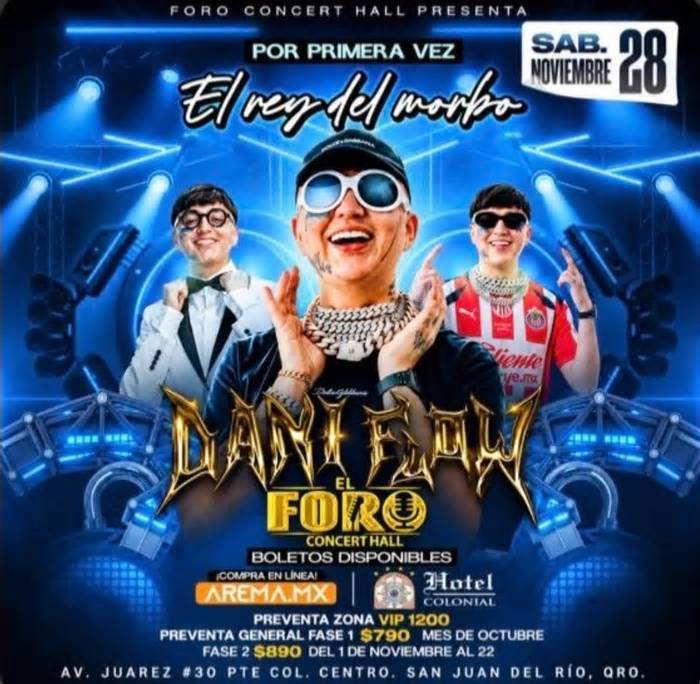 Tras polémica en la Sierra, Dani Flow alista concierto en San Juan del Río bajo revisión oficial